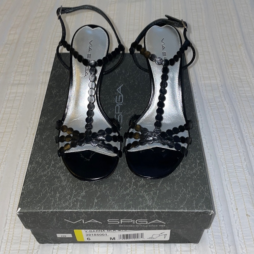 Black Via Spiga Barna heels. Excellent condition.